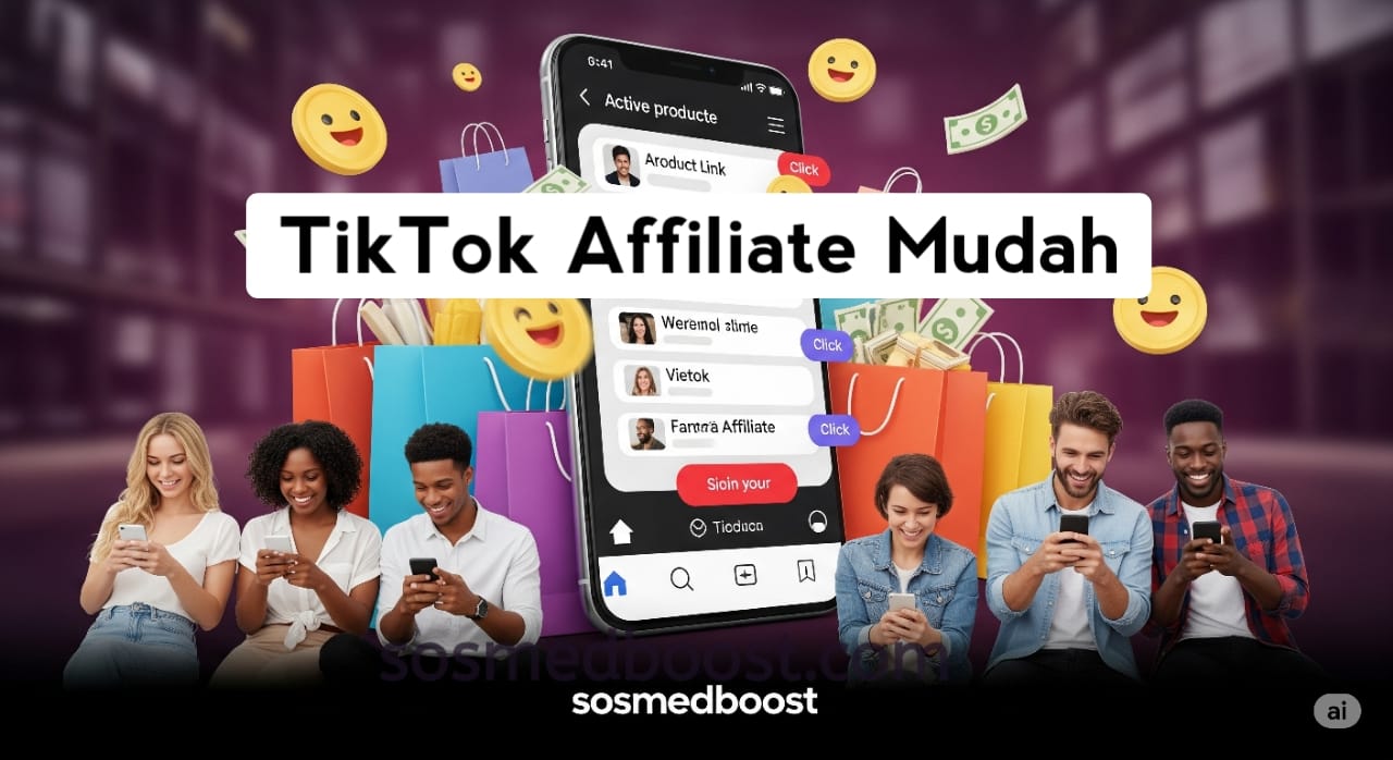 Sosmedboost Gambar artikel Panduan Lengkap Menjadi Affiliate TikTok dan Menghasilkan Cuan dari Konten