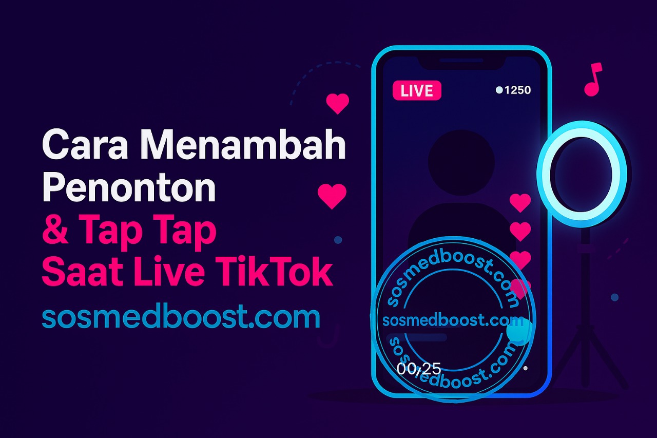 Sosmedboost Gambar artikel Cara Menambah Penonton dan Tap Tap Saat Live TikTok agar Makin Ramai